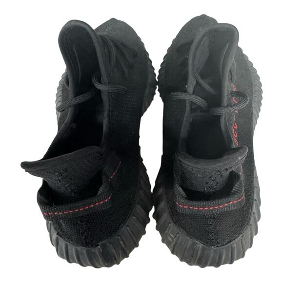 adidas Black Red Accent 12.5 Yeezy Boost 350 V2 Bred CP9652 Kanye Streetwear - Picture 7 of 8